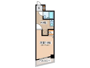 ウエストプラザ花京院（610）の物件間取画像